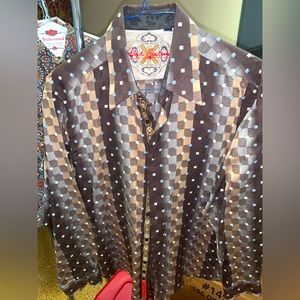 Robert Graham men’s long sleeve shirt L